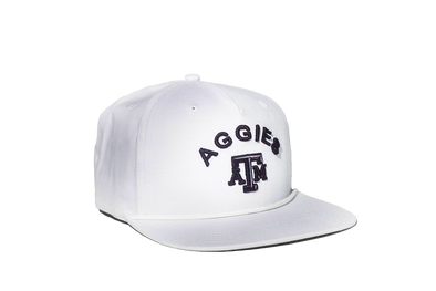 Texas A&M University Classic Retro Snapback Hat - White