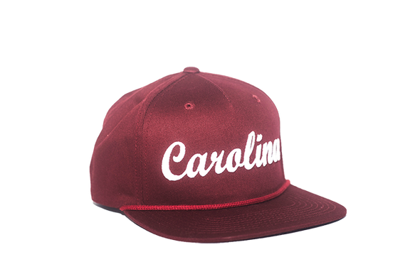 University of South Carolina Cursive Retro Snapback Hat – Garnet