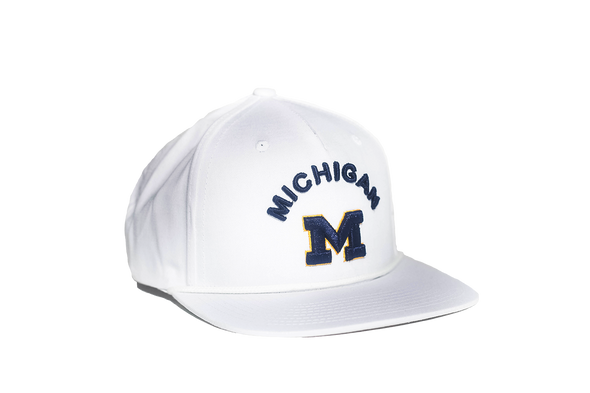 University of Michigan Classic Retro Snapback Hat - White