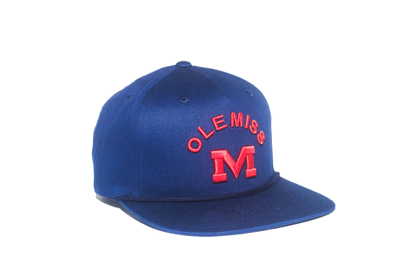 University of Mississippi Classic Retro Snapback Hat - Navy Blue