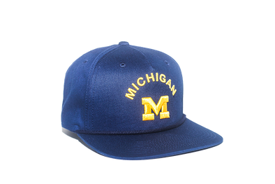 University of Michigan Classic Retro Snapback Hat – Blue